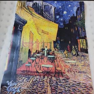 Cafe Terrace Wall Art Print by Van Gogh